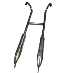 Układ wydechowy kolana tłumiki Ural M-61/ M-62 Ural-650 cc rybki  SUROWY